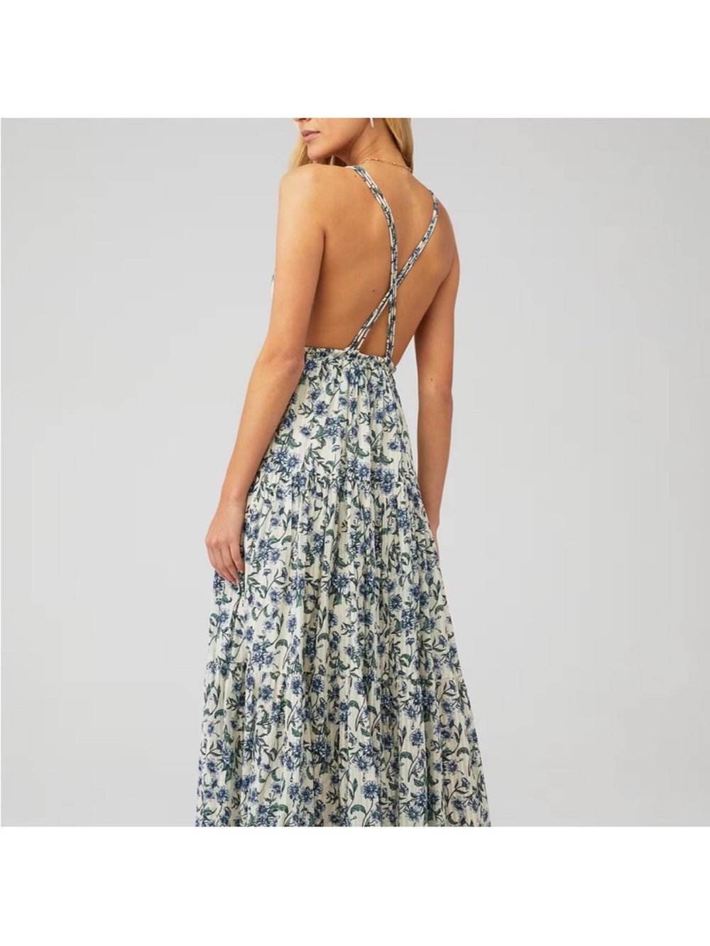 Significant Other Isobel Floral strappy back maxi dress US Size 10 - Picture 2 of 9